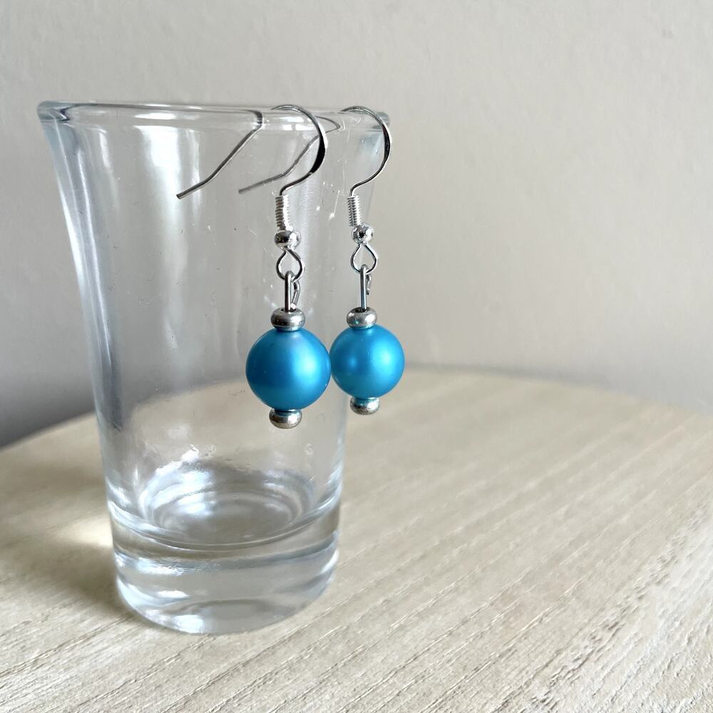 Sonnet Beaded Earrings NWT handmade metallic delicate lightweight vintage statem